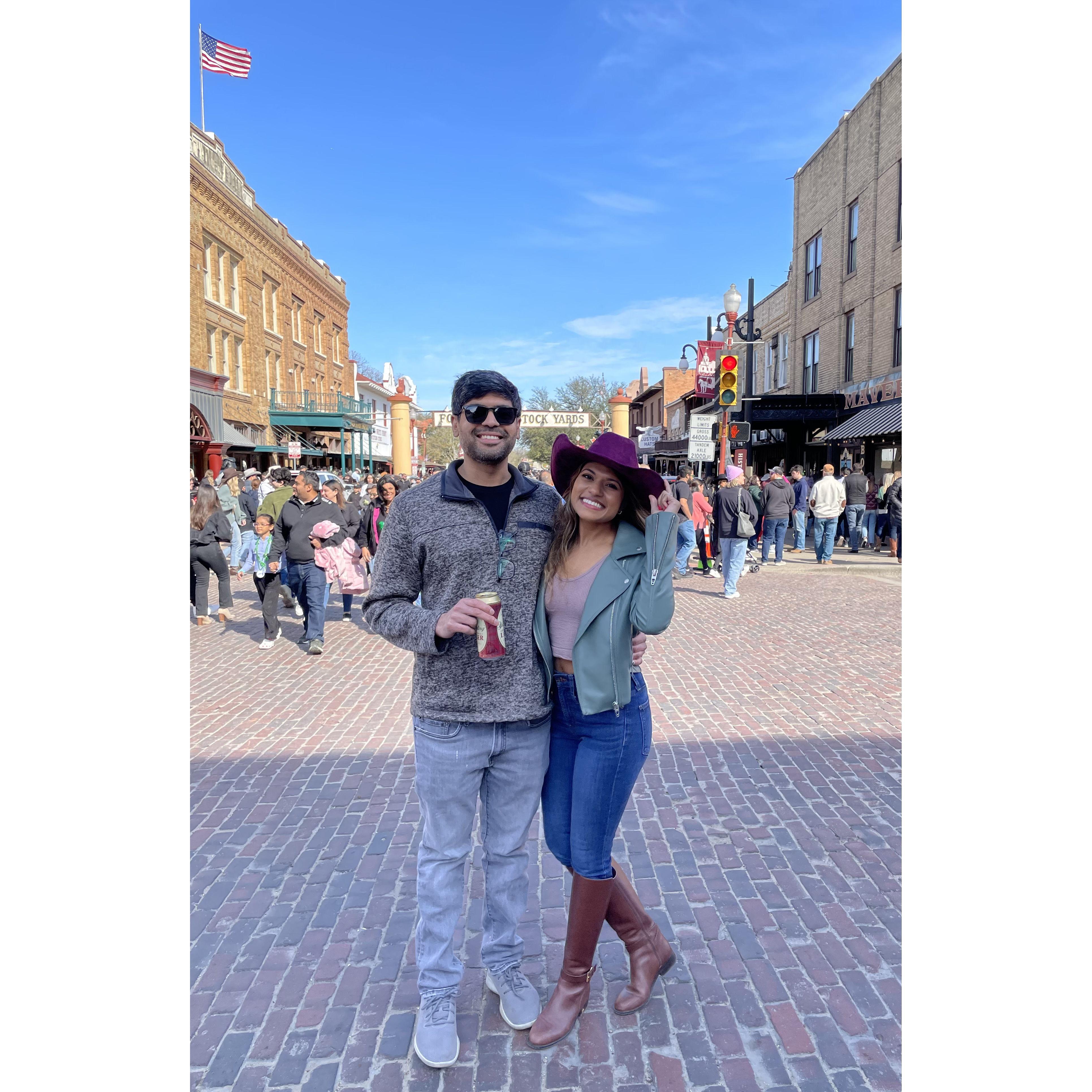 Channeling our inner Cowboy at the Ft Worth Stockyards 3/2023