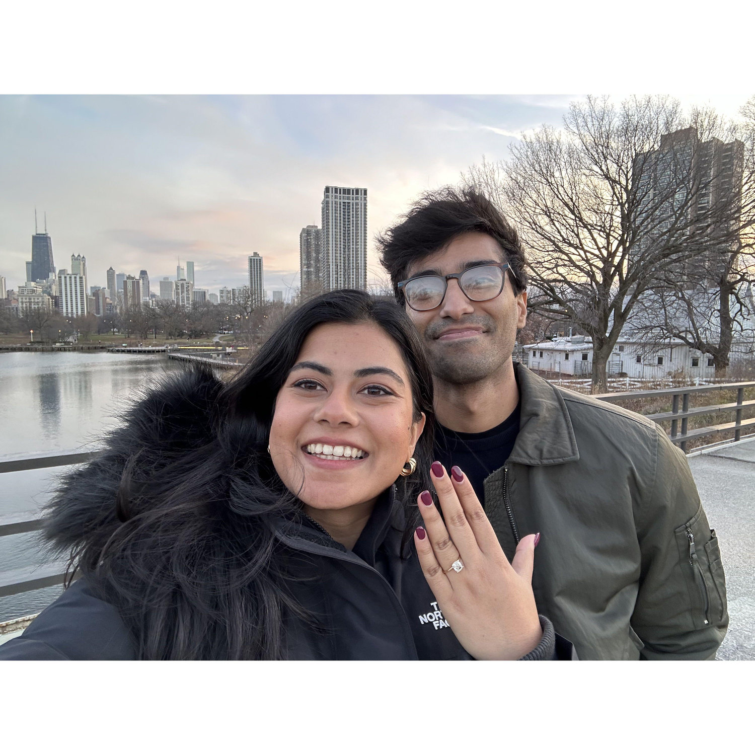 When we got engaged in Lincoln Park Zoo, Chicago!