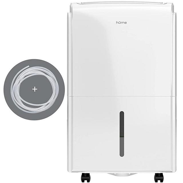 hOmeLabs 3,500 sq. ft Energy Star Dehumidifier with Pump - Ideal for Bedrooms, Basements, Bathrooms, and Laundry Rooms - with Digital Control Panel, 24 Hr Timer, and Overheat Protection