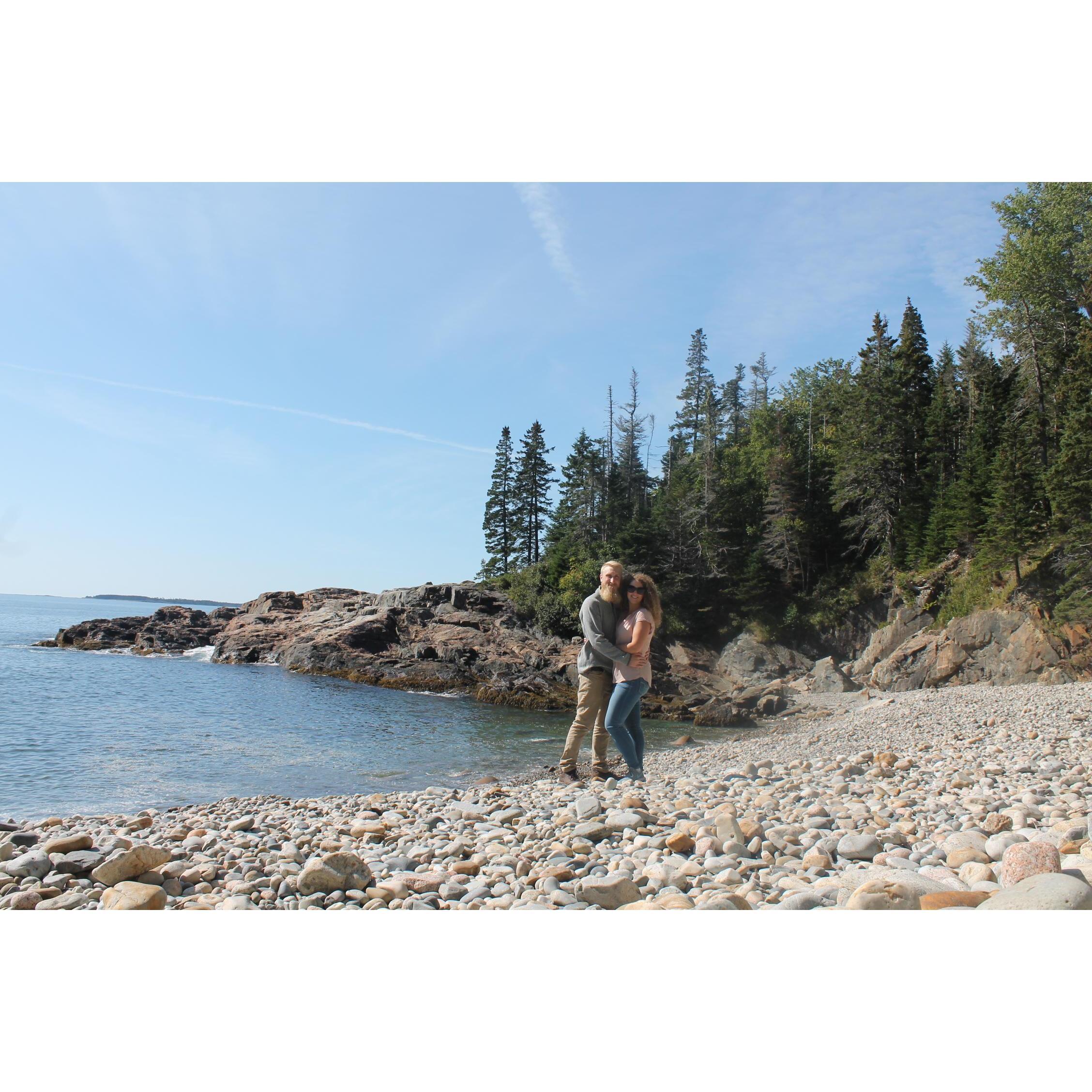 The beach we got engaged on!