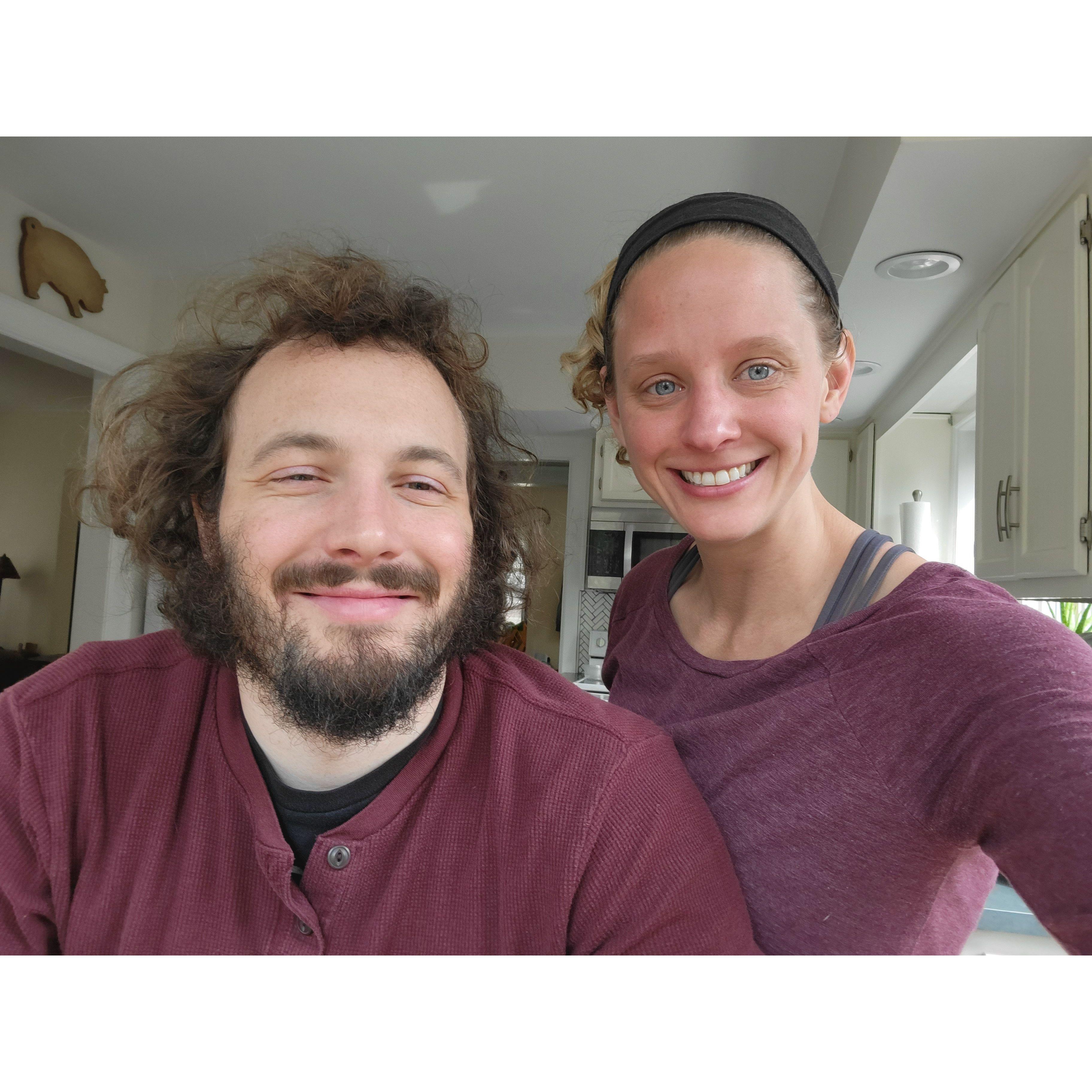 #CovidHair #Twinning #PreCoffeScott #PostCoffeeKaren