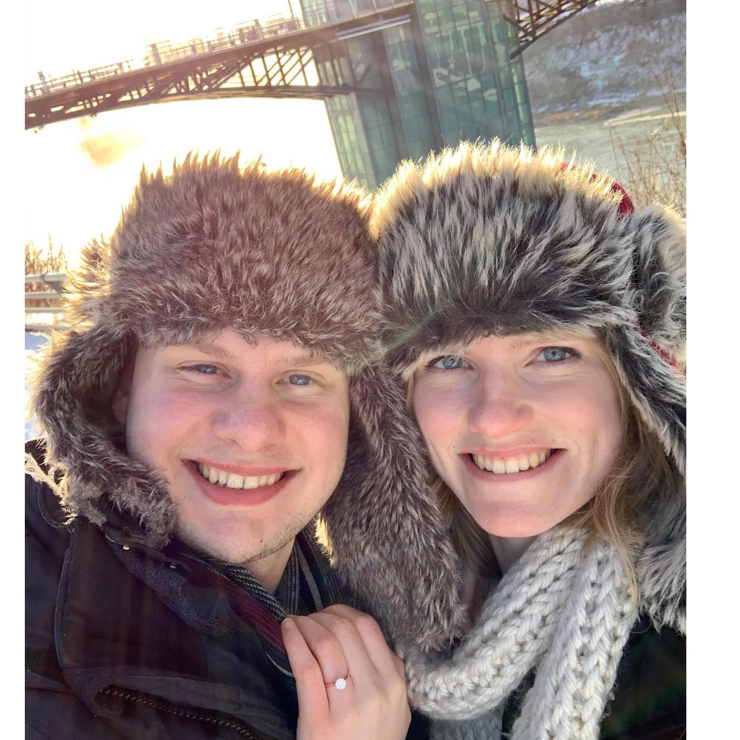 Engaged at Niagara Falls!