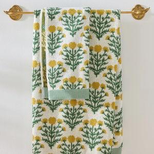 Eudora Cotton Towel Collection -Hand Towel Yellow