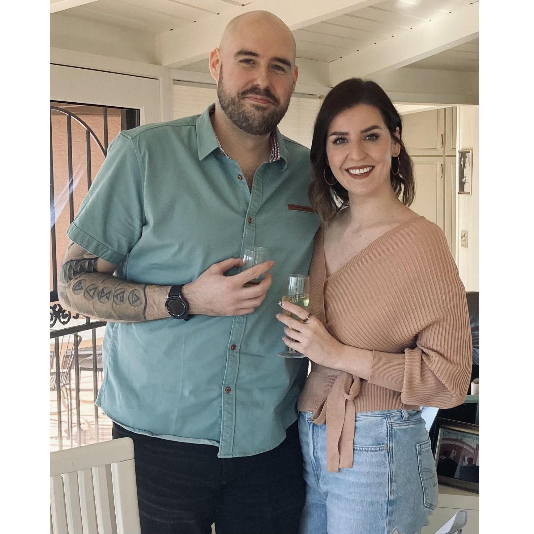 Thanksgiving 2022 visiting Shelby's grandparents in Prescott, AZ. (Notice Nick's extra short beard still growing back from his 24-hour charity live stream!)