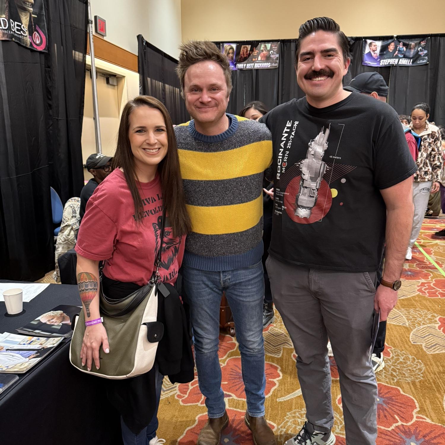 Zach and Brett with David Anders at Albuquerque ComicCon 2026