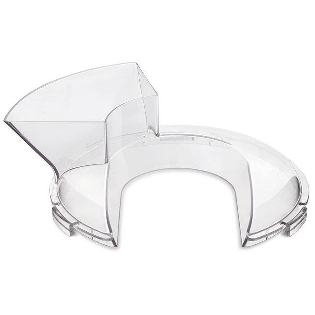FIRJOY Pouring Shield for KitchenAid 4.5 and 5 Quart Stainless Steel Bowls ONLY - Secure Fit Splash Guard Accessory for KitchenAid Tilt-Head Stand Mixers (Clear)