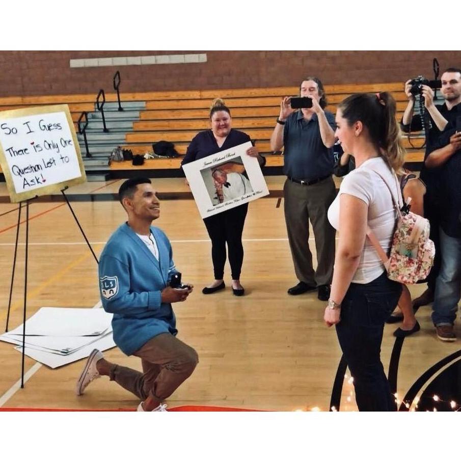 Salesian High 
Our proposal back at where he 1st asked me out!