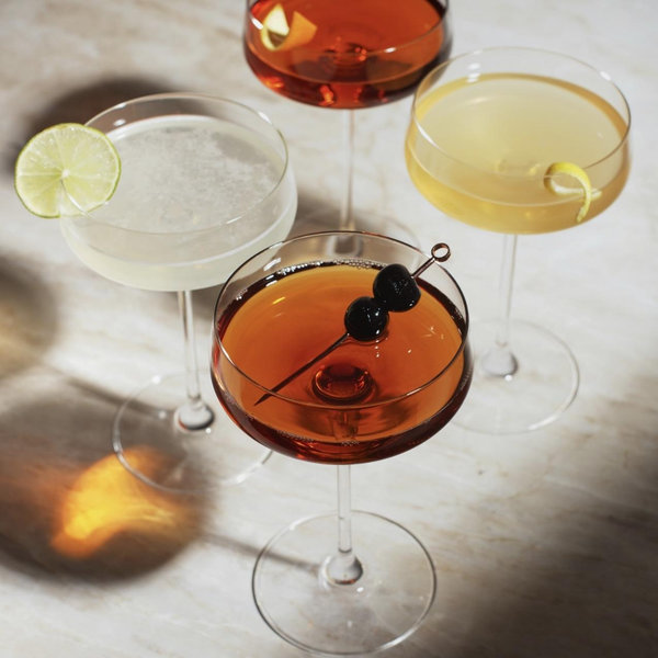 Reserve Julien Crystal Coupe Glasses Set of 4