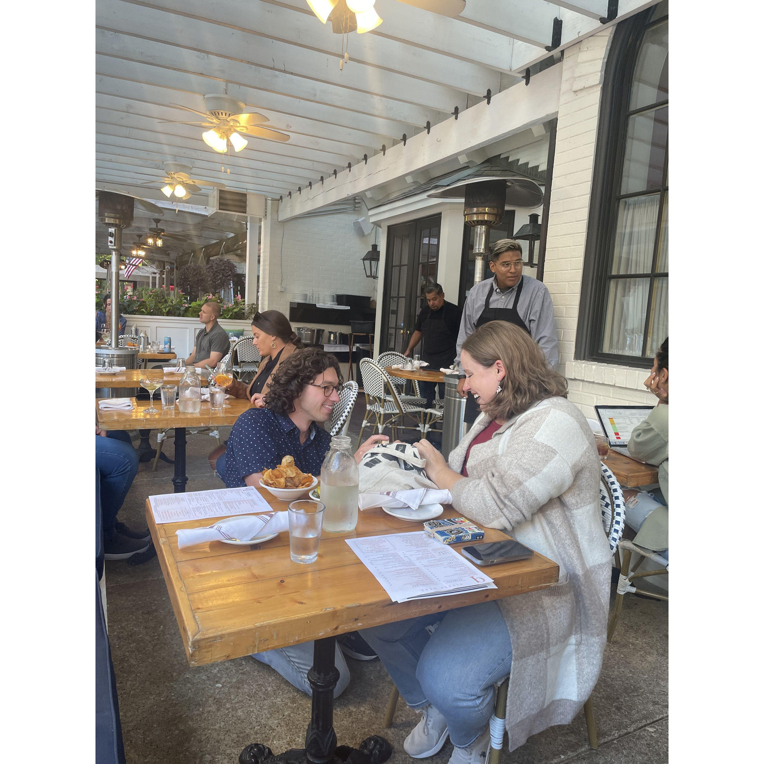 In October 2024, at their favorite Friday night happy hour spot, Austin popped the question.