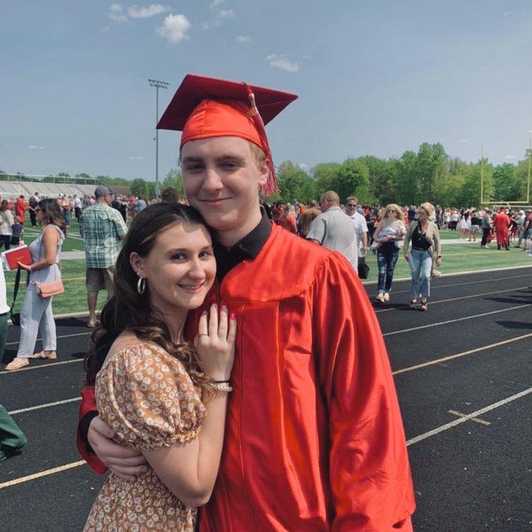 Nick's high school graduation