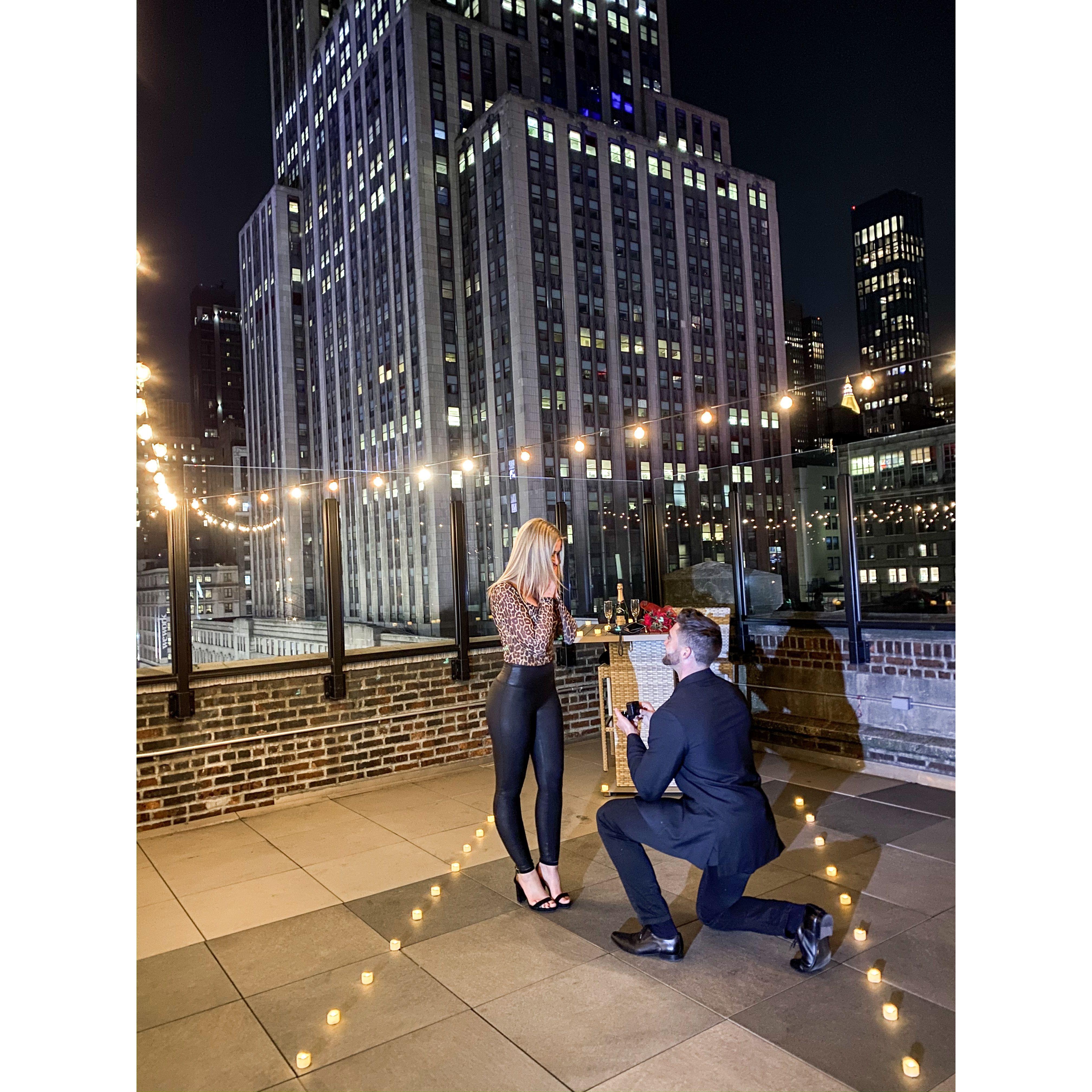 12/28/19 - Austen proposed in NYC!