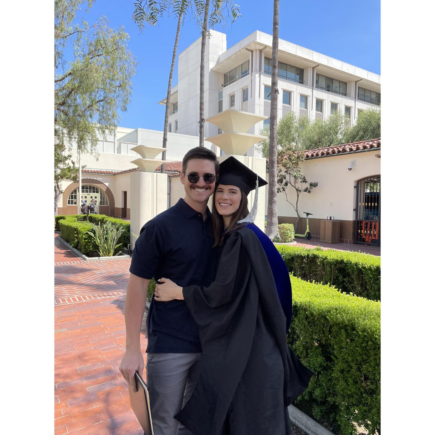 Emily graduating with her Masters!