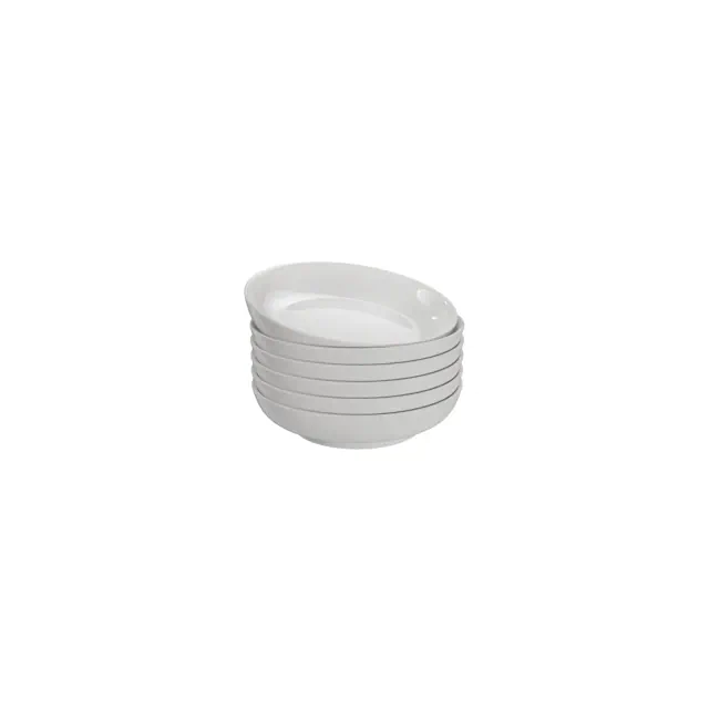 Kook Ceramic Pasta Bowls, 32 oz, White, Set of 6