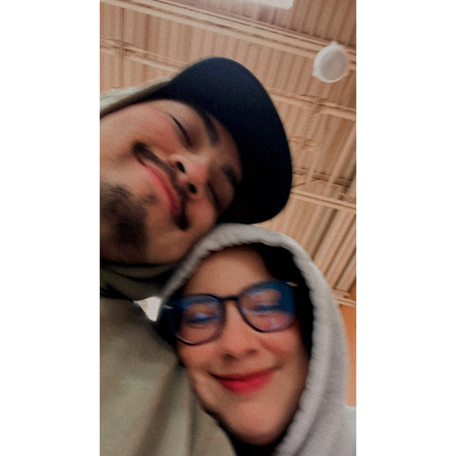 A few months into dating, they realized they shared a love for hoodies.