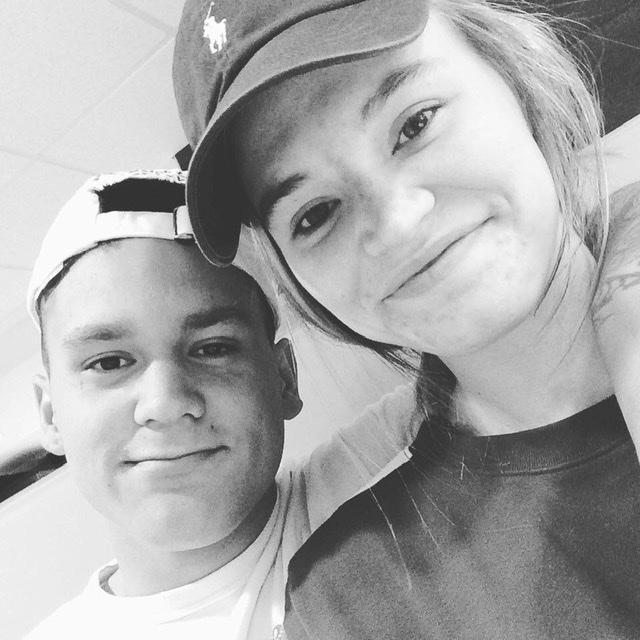 Our first picture together waiting for a pumpkin spice latte at McDonald’s ❤️😂