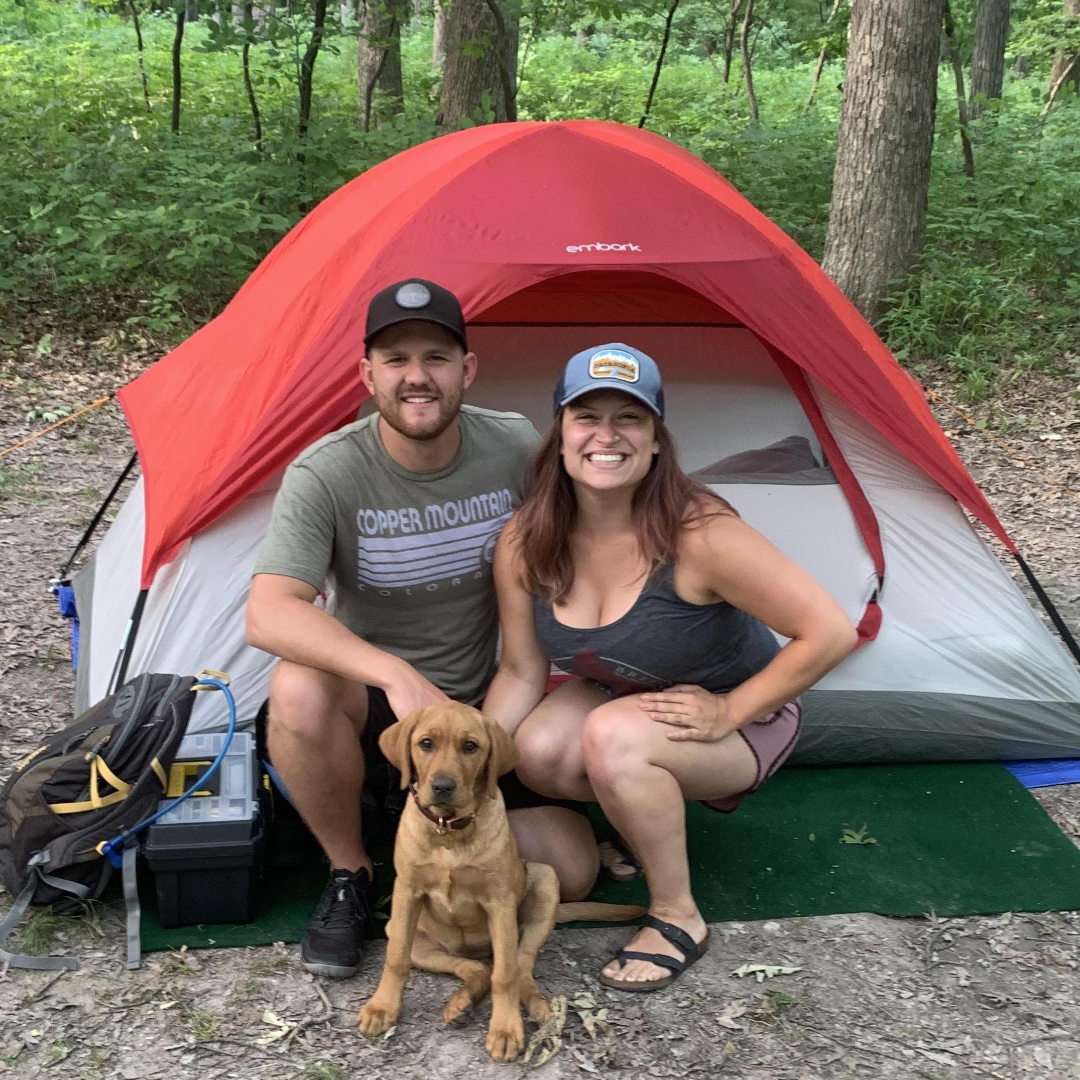 Our favorite campsite at Ledges, 2020