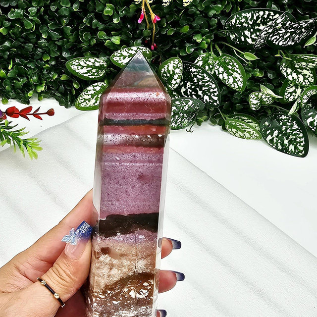 Ocean Jasper Tower / 7.5" / Madagascar OJ / Colorfull Jasper / Chakra / Rocks and Minerals / st56
