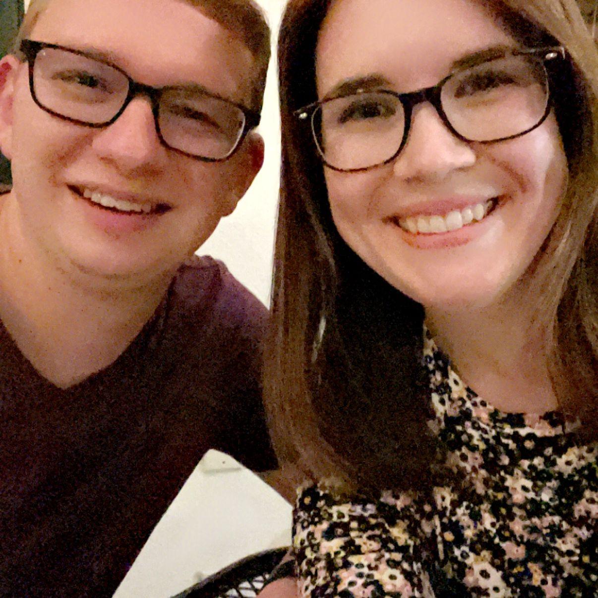 Abby and Brian celebrated the night before their half marathon at a neighborhood restaurant in San Diego, CA.