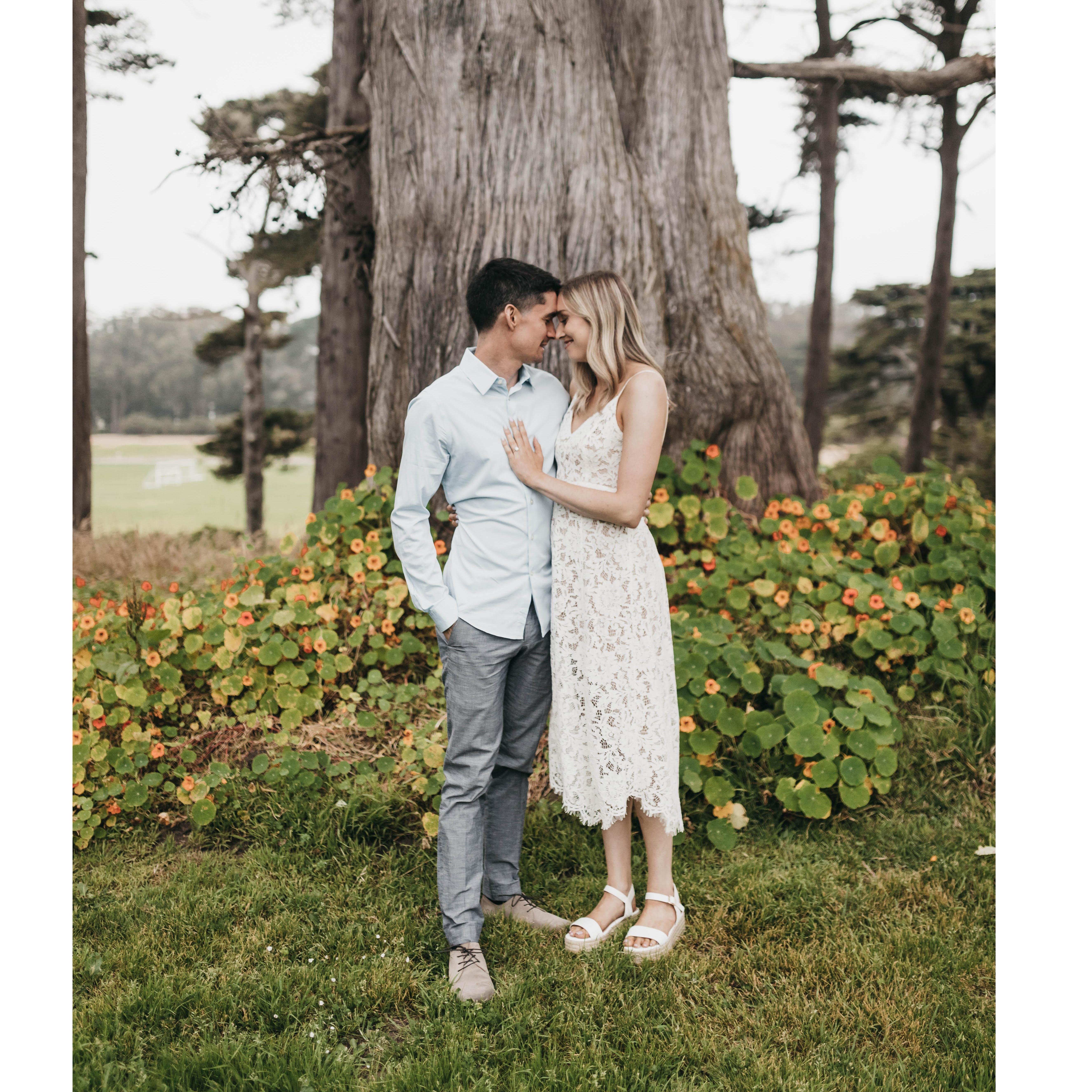 Engagement photo session with our wedding photographer, Ed.