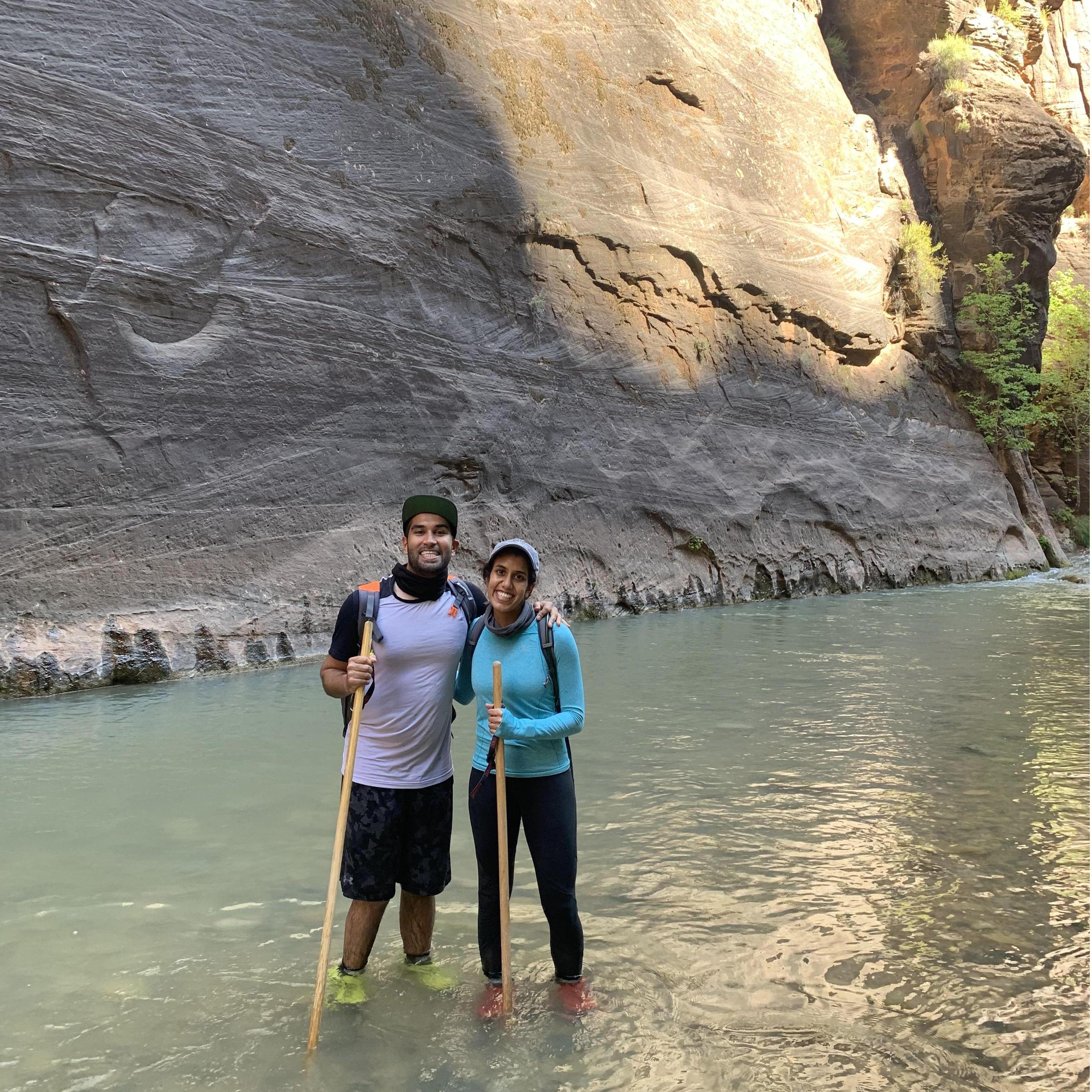 Zion Narrows- one of our most favorite hikes, highly recommend!