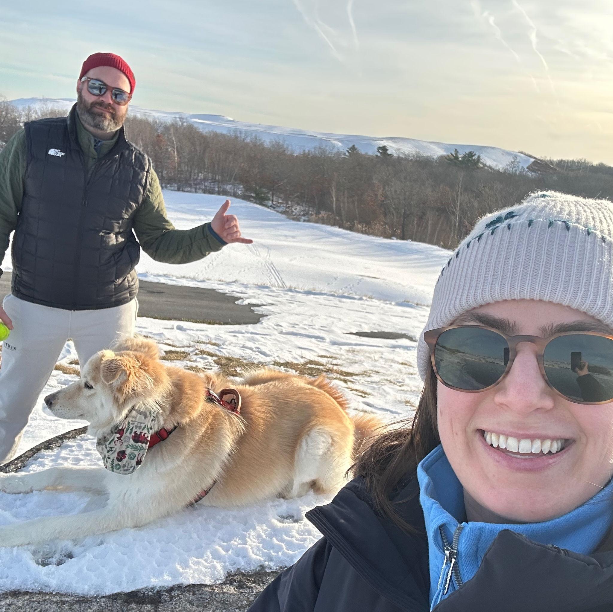Granite Links walk in the winter with Pete