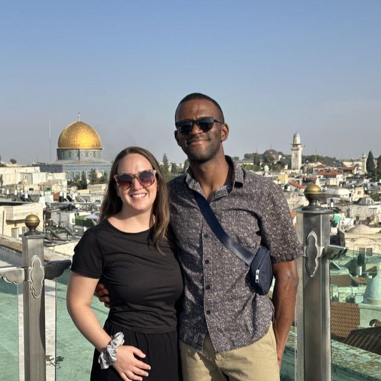 Photo with a beautiful view of Jerusalem, May 2023