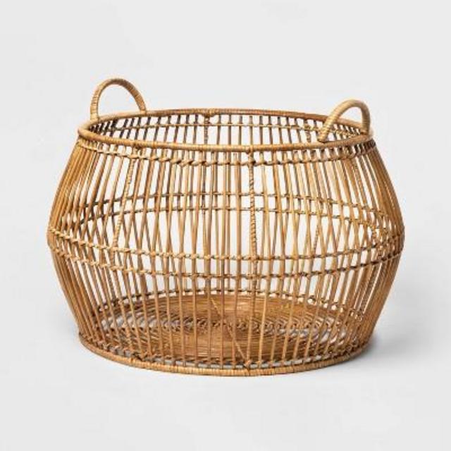 Round Rattan Decorative Baskets Natural - Project 62™