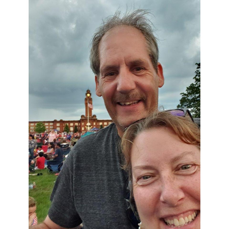 We celebrated the 4th of July by going to the Great Lakes Naval Base for music and amazing fireworks.