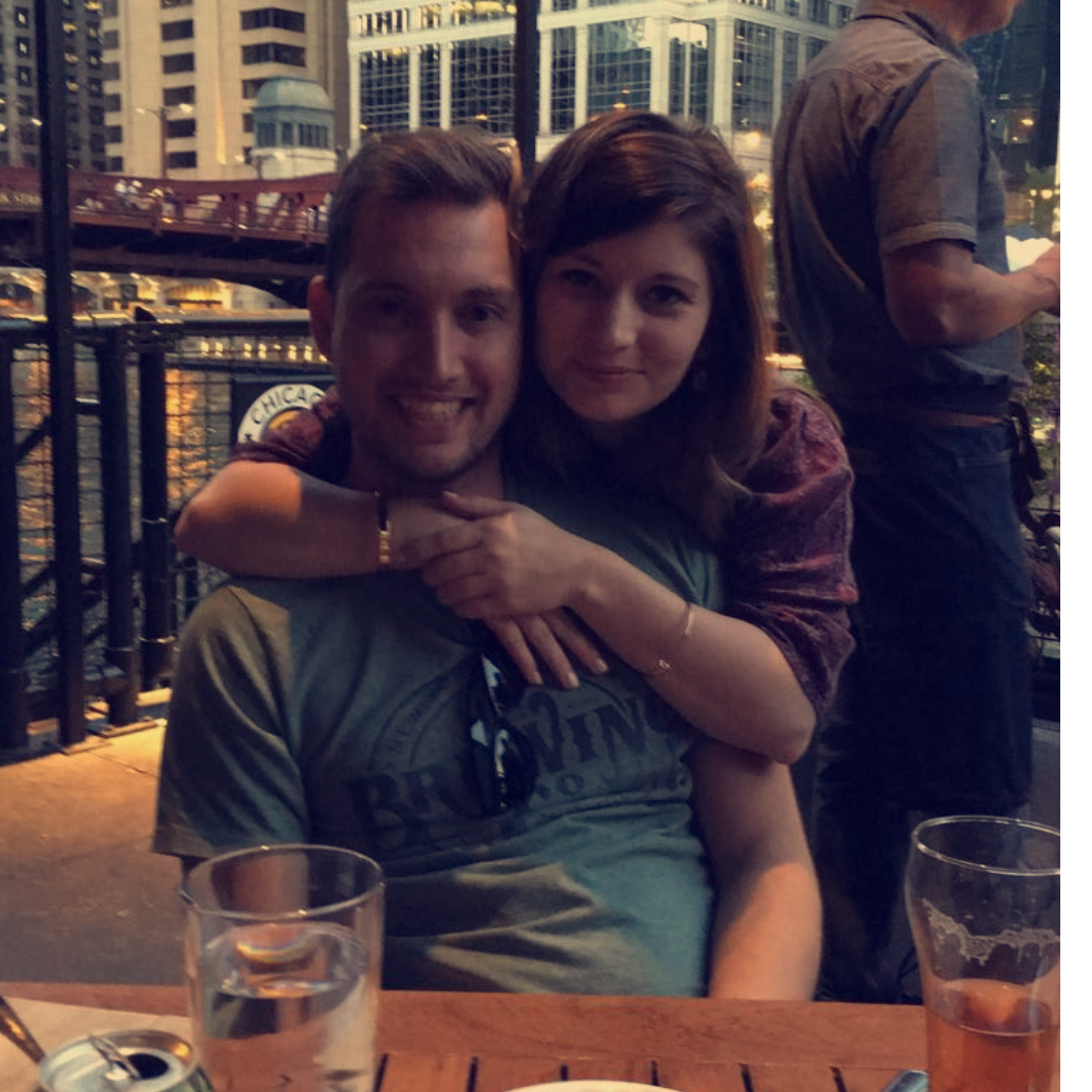 Taken at River Roast, one of our favorite places to eat in Chicago!