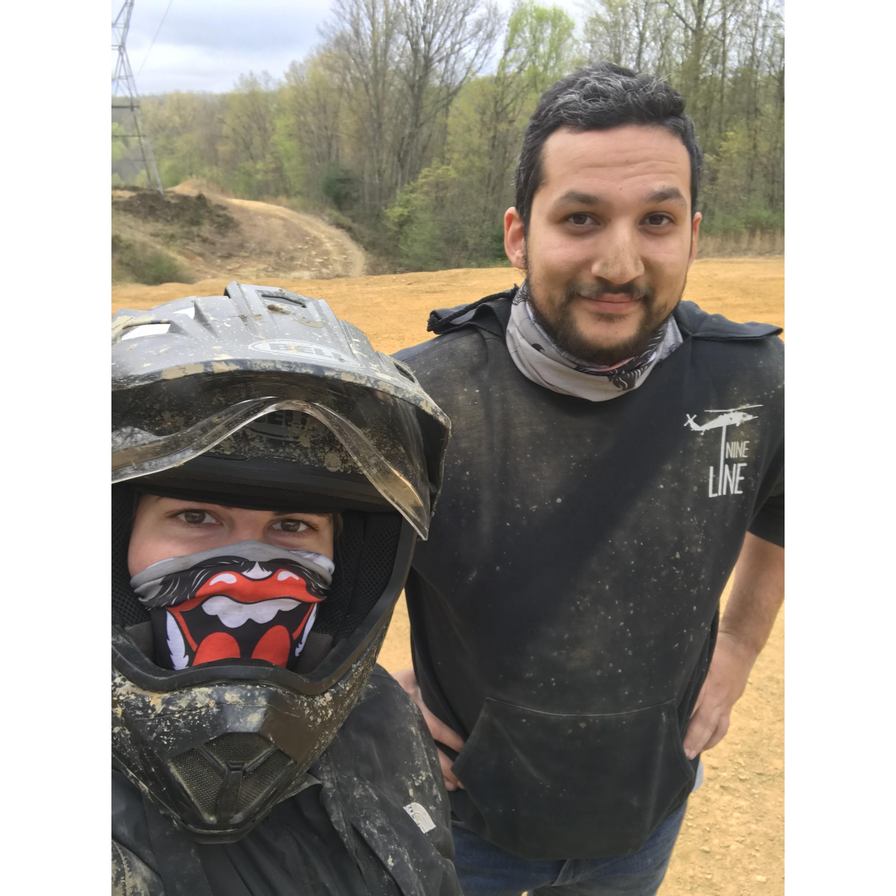 Riding at Brimstone in Huntsville, TN!