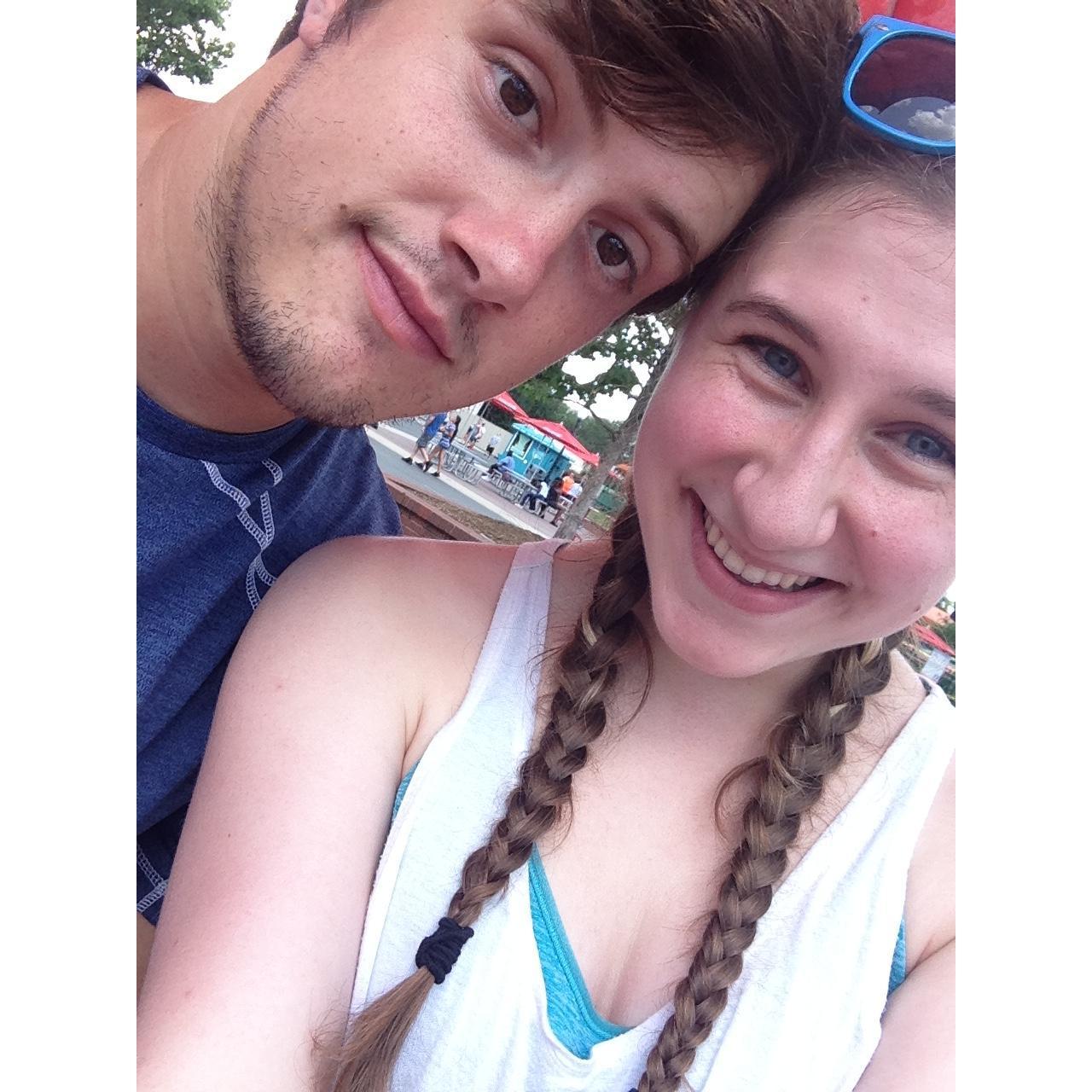 At Carowinds for our first big date!