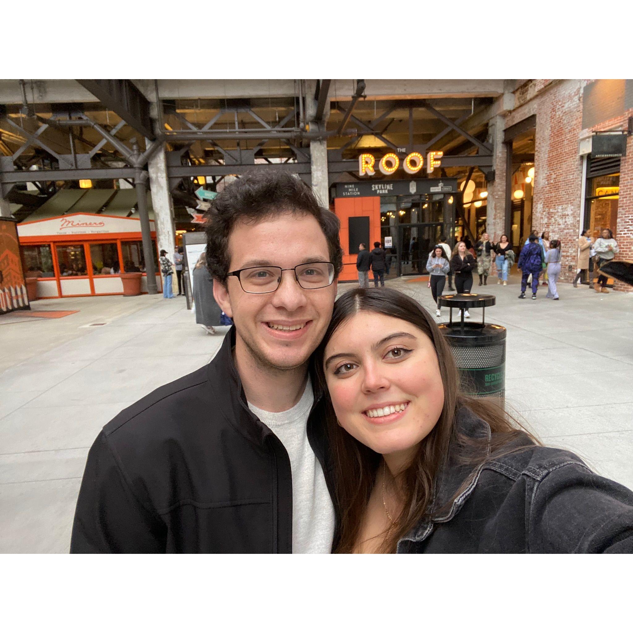 First road trip together was to Atlanta to see David's favorite comedian.