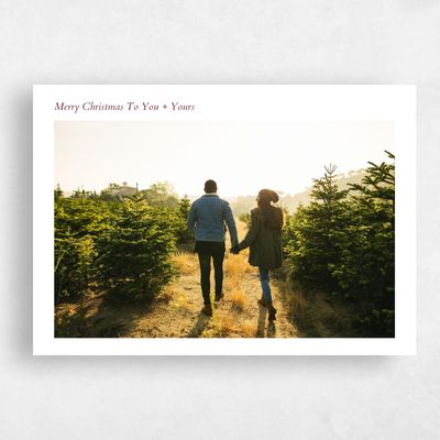 White Holiday Card - Tofino
