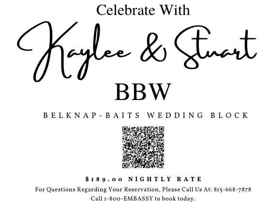 The Wedding Website of Kaylee Nicole Belknap and Stuart Michael Baits