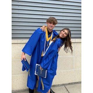 Graduation as high school sweethearts
