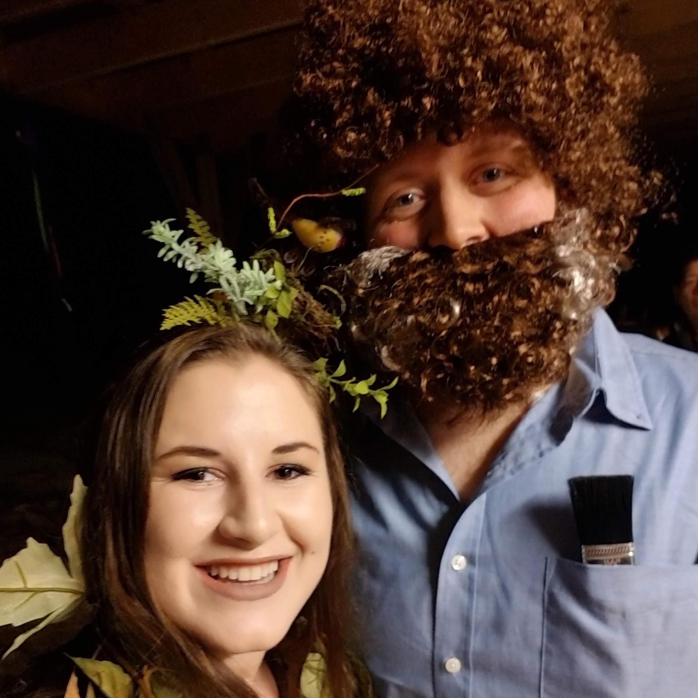 Bob Ross and a Happy Little Tree for Halloween