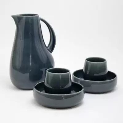 Carthage.Co La Marsa 5-Piece Breakfast Set in Adriatic