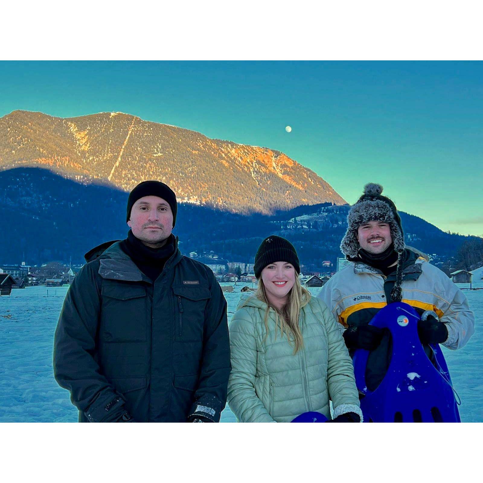Our first ski trip together and where we met!