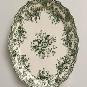 ZARA FLORAL EARTHENWARE SERVING PLATE