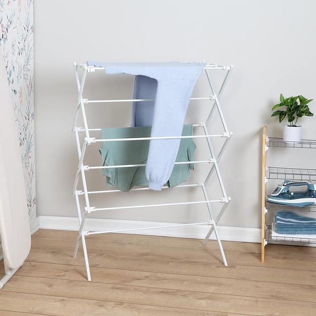 Honey-Can-Do Collapsible Clothes Drying Rack, White DRY-09138 White