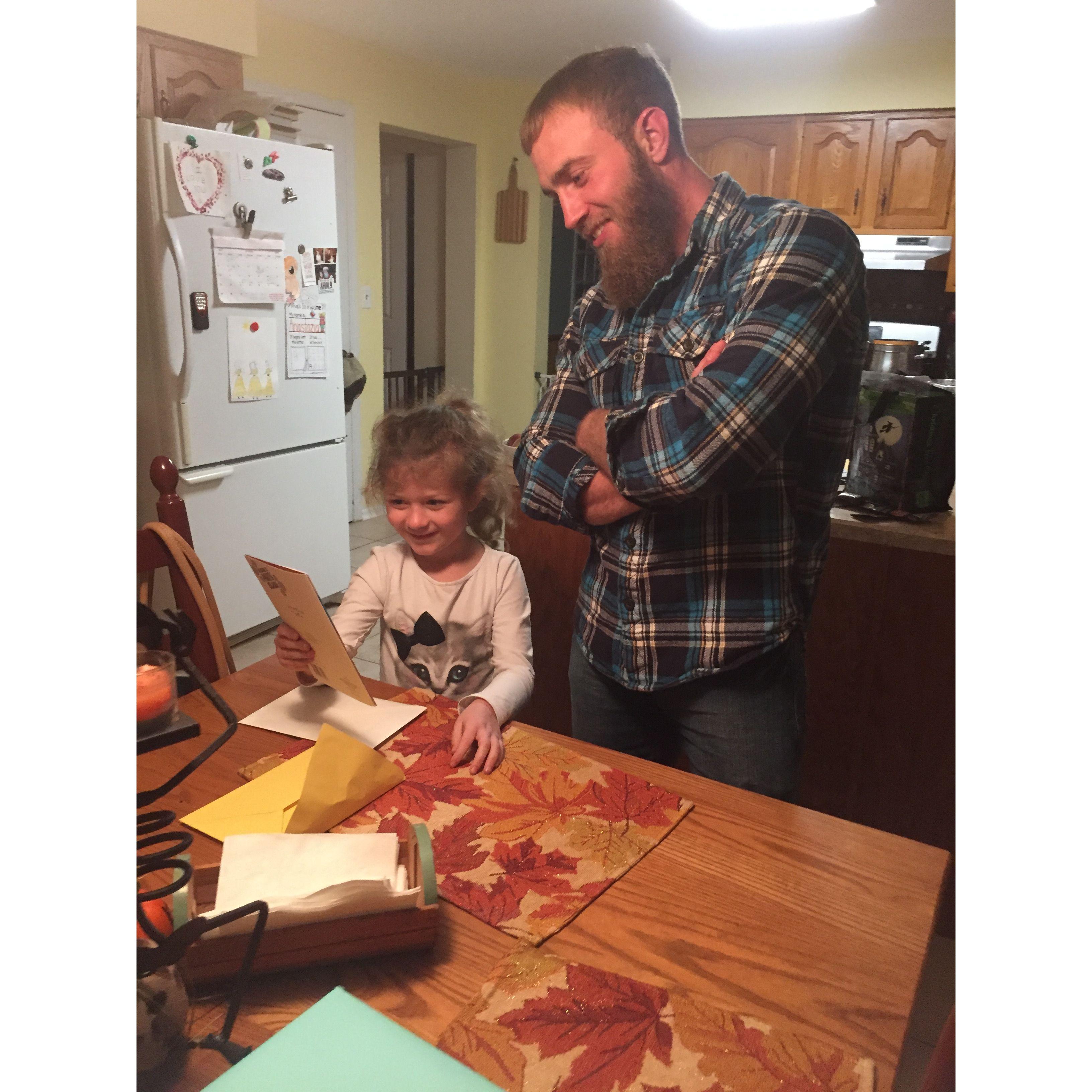 When we first got together I told Danny that I had a child and he accepted her completely.