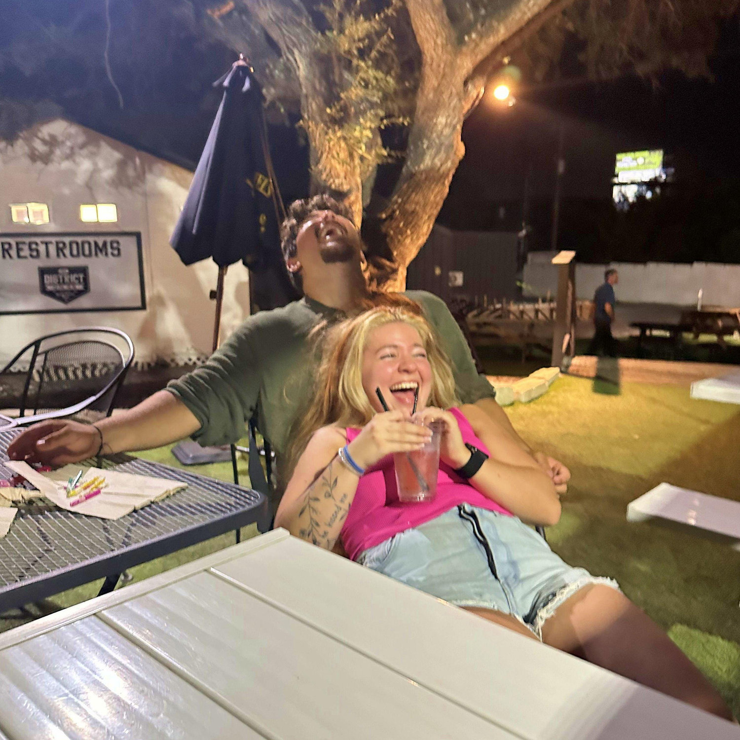 We love being goofy when we're out with friends