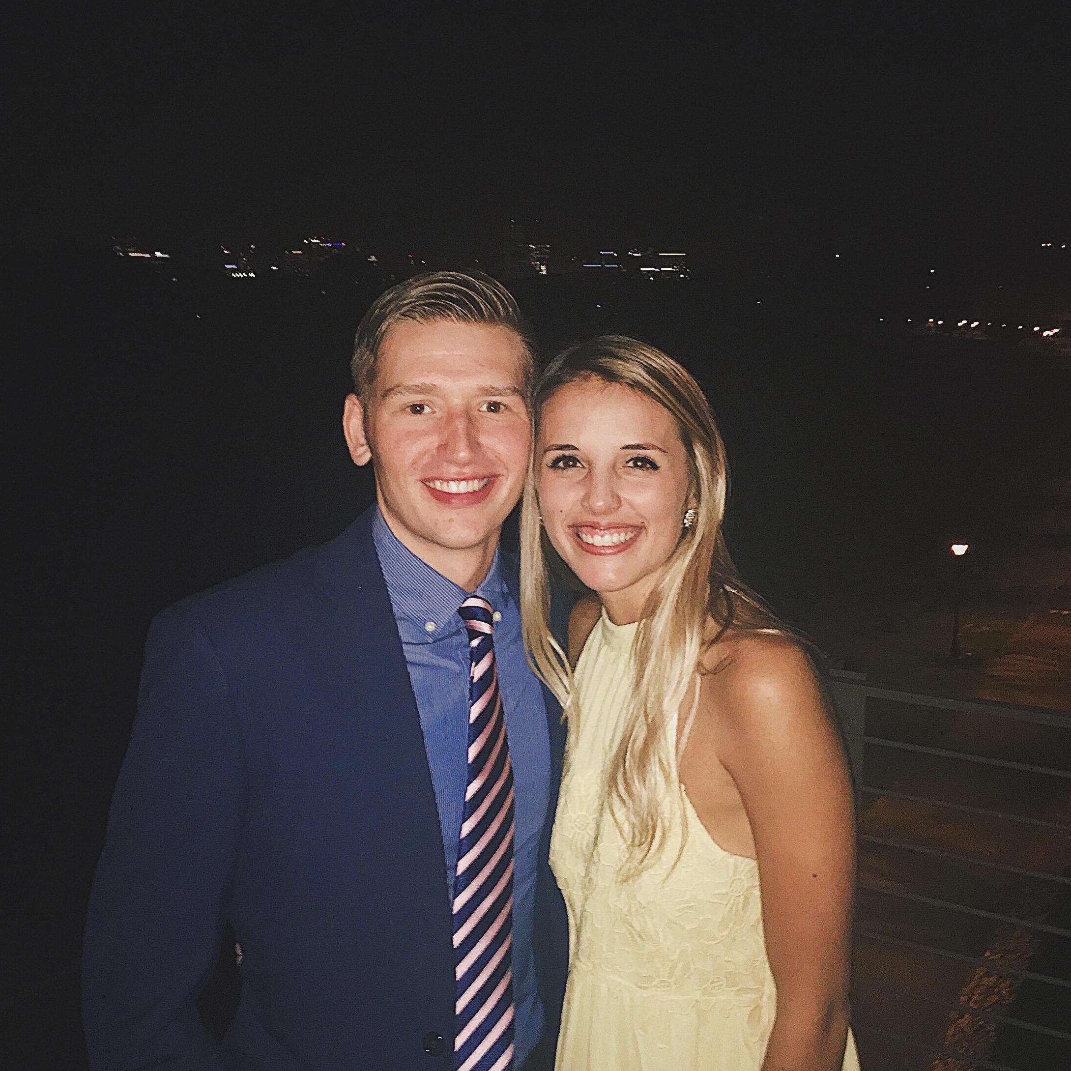 Our first "fancy" date.