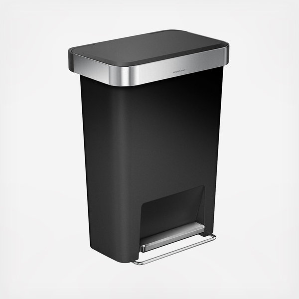 simplehuman, Plastic Rectangular Step Can with Liner Pocket | Zola