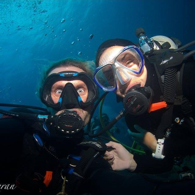 Our first dive together.