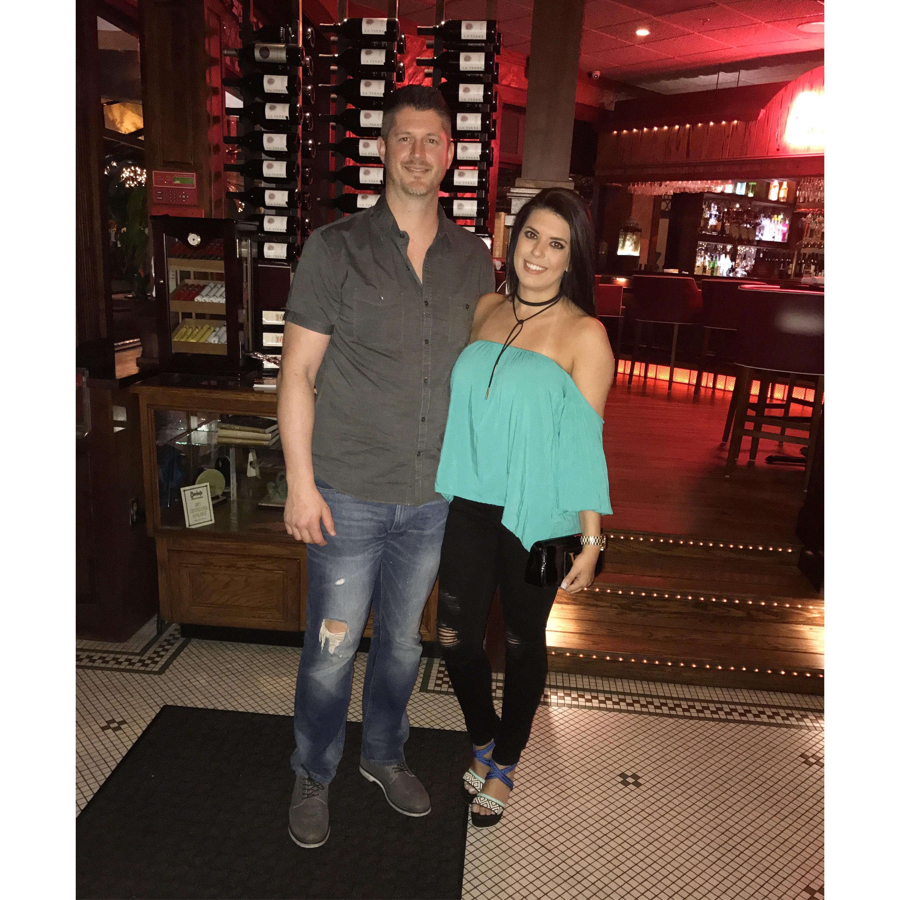 Sam's birthday dinner at Charleys!