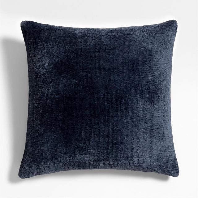 Revasser Chenille 23"x23" Ombre Blue Throw Pillow Cover by Athena Calderone
