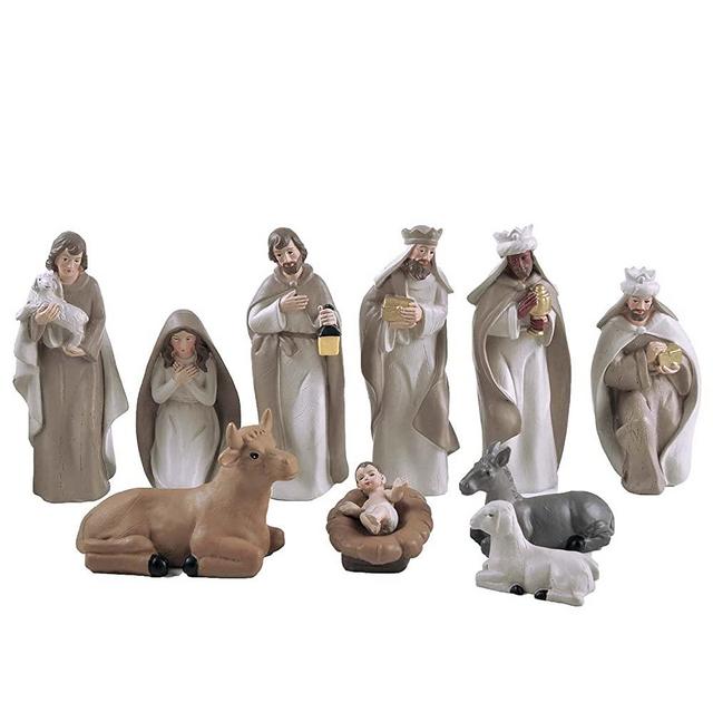 Nativity Sets Indoor Resin Crafts Collectable Nacimientos De Navidad Ornament Great Choice for Religion Décor