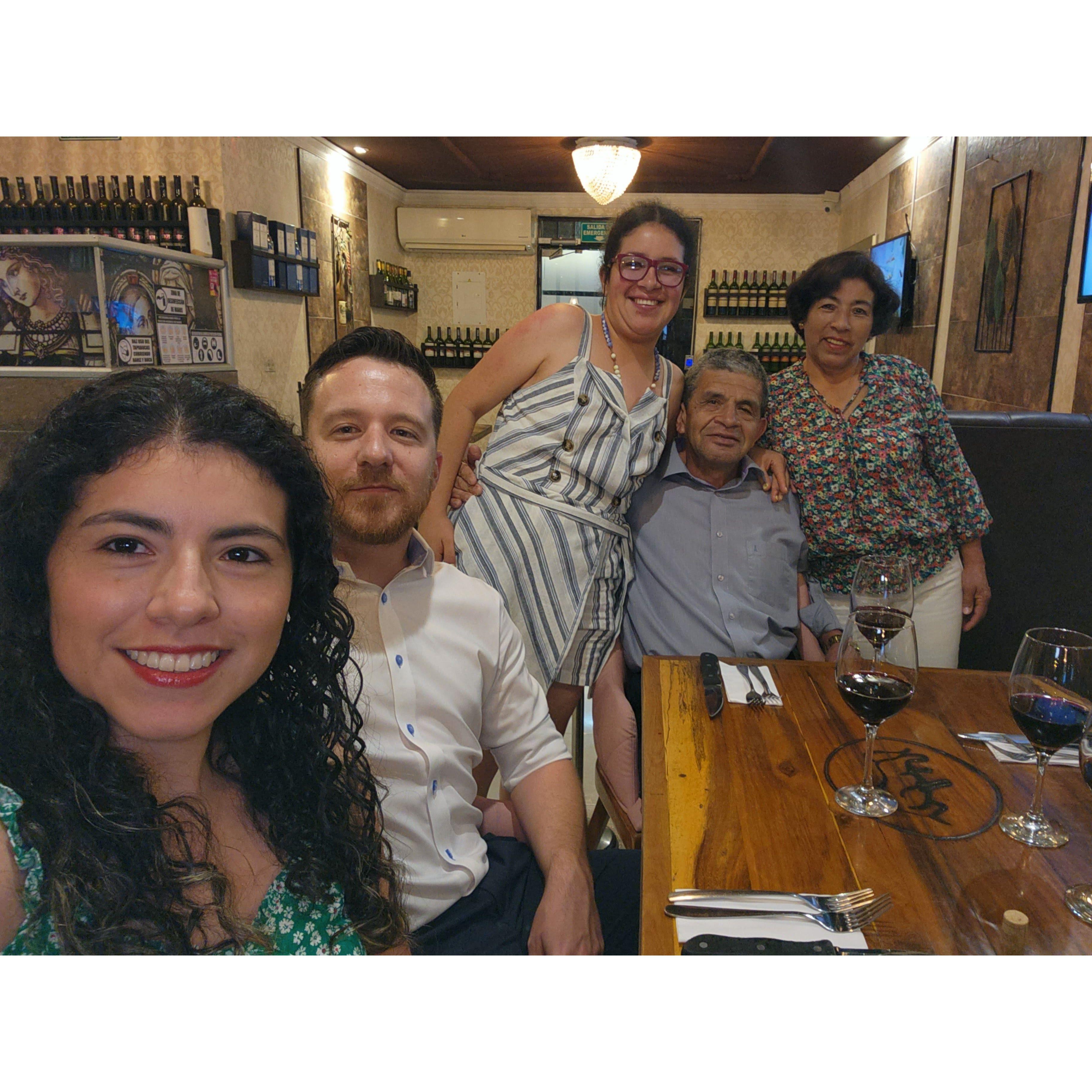 Trip to Colombia, meeting Maffe's family