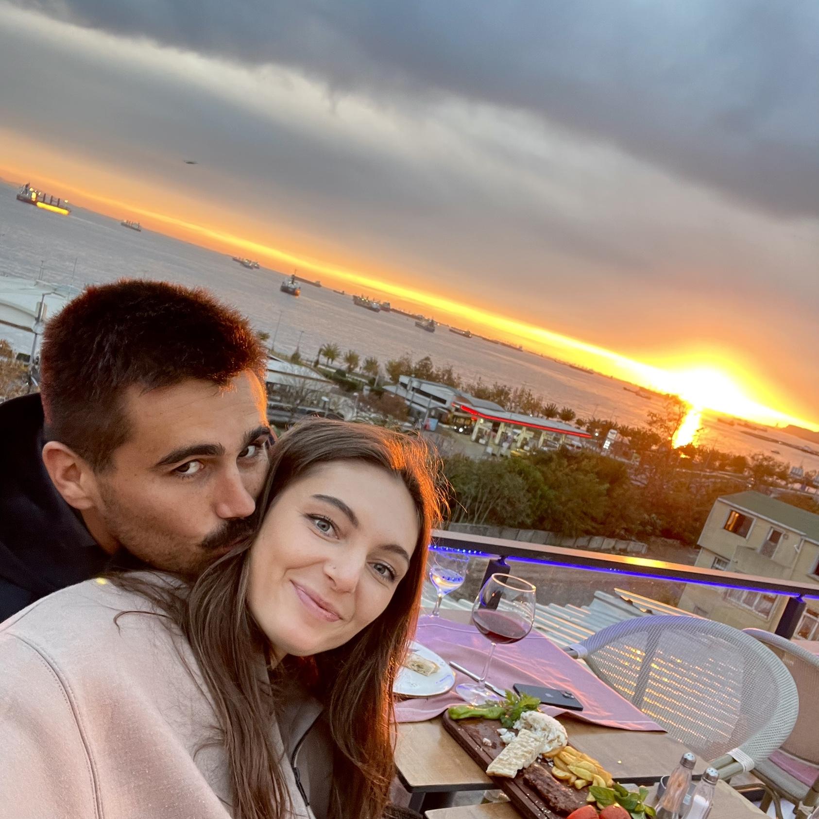 Ben’s birthday dinner in turkey
